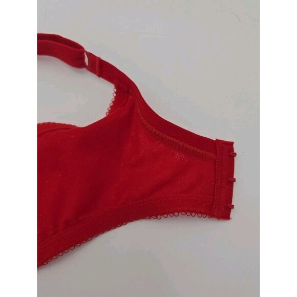 Wacoal Bra 36DD Red Gold Underwire Lace Medallion Bow EUC Underwire Supportive - Picture 8 of 9